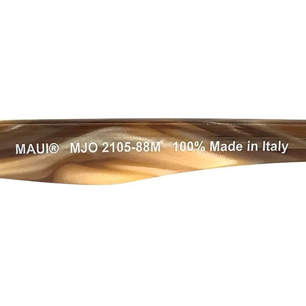 Maui Jim Eyeglasses Frames MJO2105-88M Matte Brown Horn Cat Eye 53-18-135